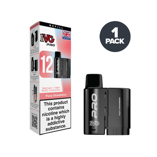 Fizzy Strawberry IVG Pro 12 Refill Pack