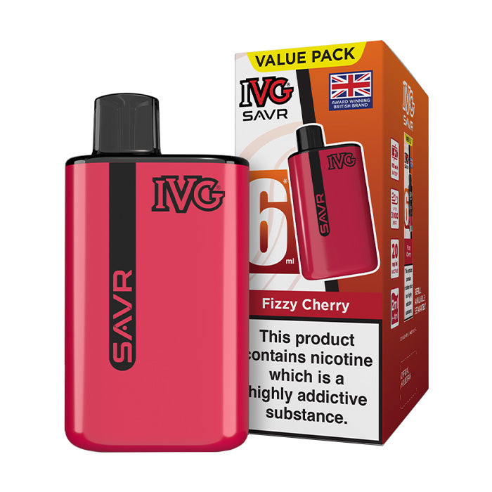 Fizzy Cherry IVG Savr Prefilled Pod Kit and Box