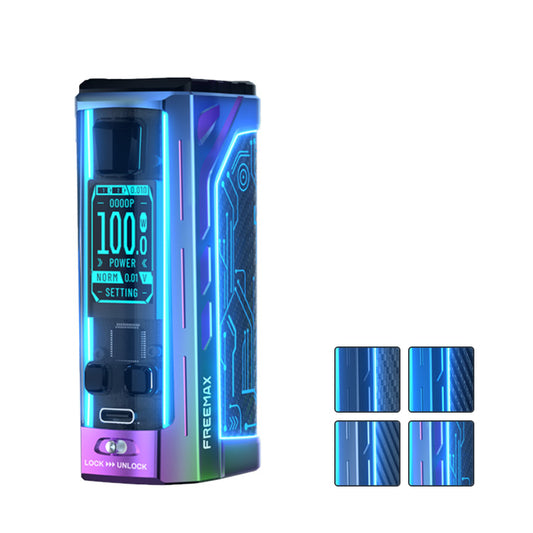 Freemax Maxus 200W Mod with 4 Colour Boxes