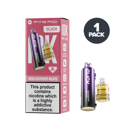 Fresh Raspberry Mojito Pyne Pod Click Pre-filled Pod and Box