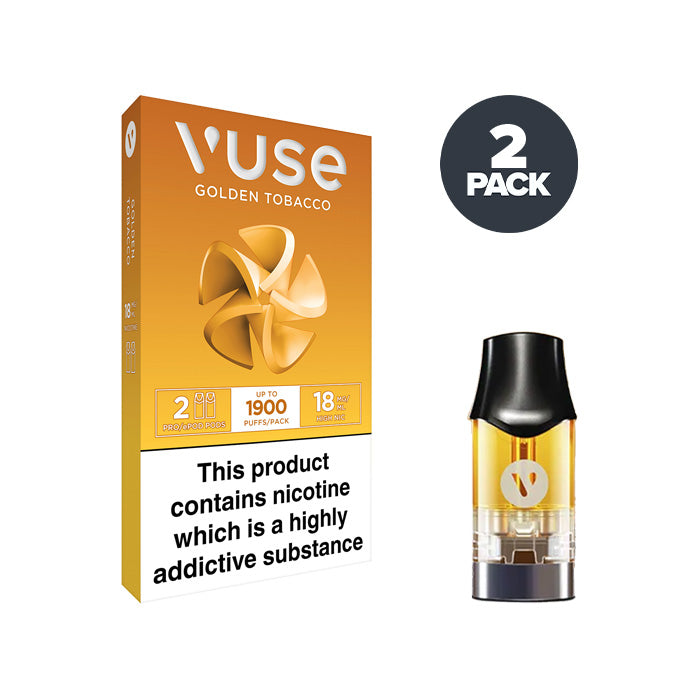 Golden Tobacco Pro Pods by Vuse | Pack of 2