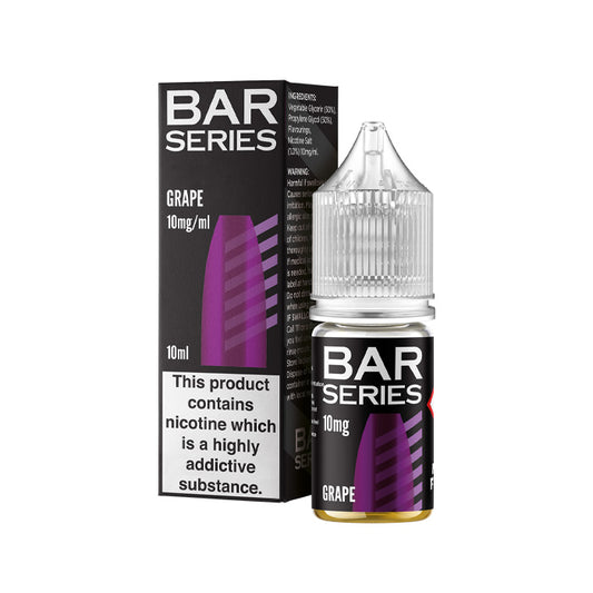 Grape 10ml Nic Salt E-Liquid by Bar Series