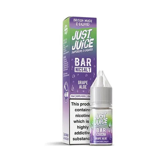 Grape Aloe 10ml Nic Salt E-Liquid by Just Juice Bar Salts