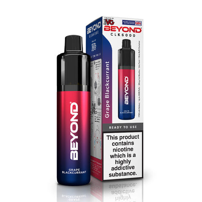Grape Blackcurrant IVG Beyond CLK 6000 Disposable and Box