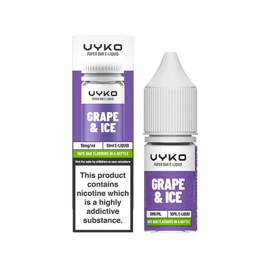 Grape Ice 10ml Nic Salt by VYKO Bar