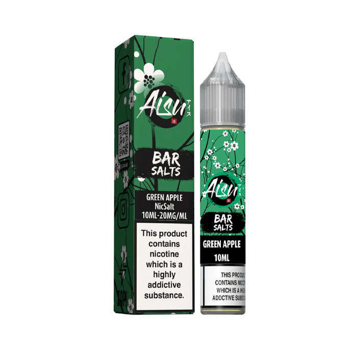 Green Apple 10ml Nic Salt E-Liquid by Aisu Bar Salts