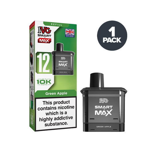Green Apple IVG Smart Max Prefilled Pod and Box