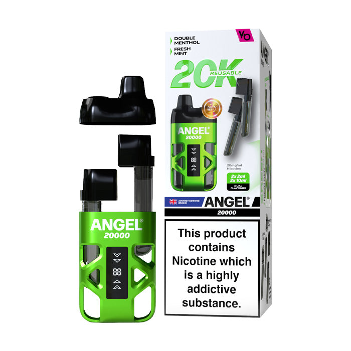 Green Edition Vapes Bars Angel 20000 Prefilled Pod Kit and Box