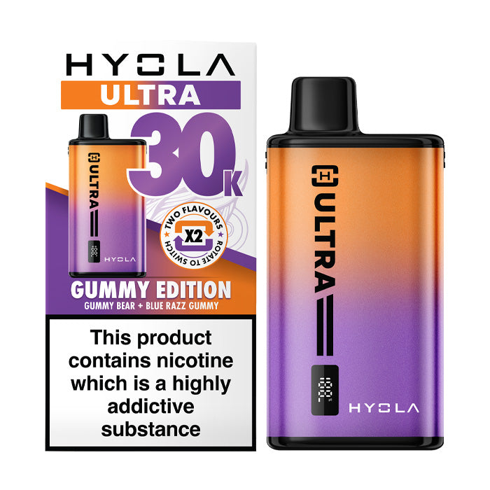 Gummy Edition Hyola Ultra 30K Prefilled Pod Kit and Box