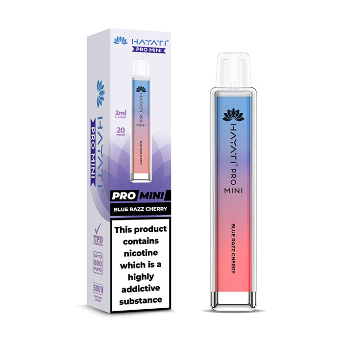 Hayati Pro Mini Disposable Vape Blue Razz Cherry