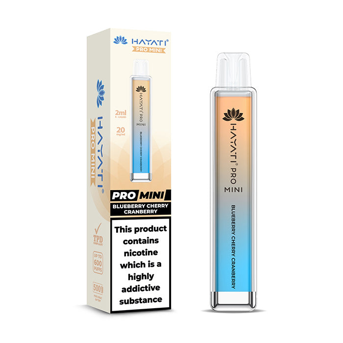 Hayati Pro Mini Disposable Vape Blueberry Cherry Cranberry