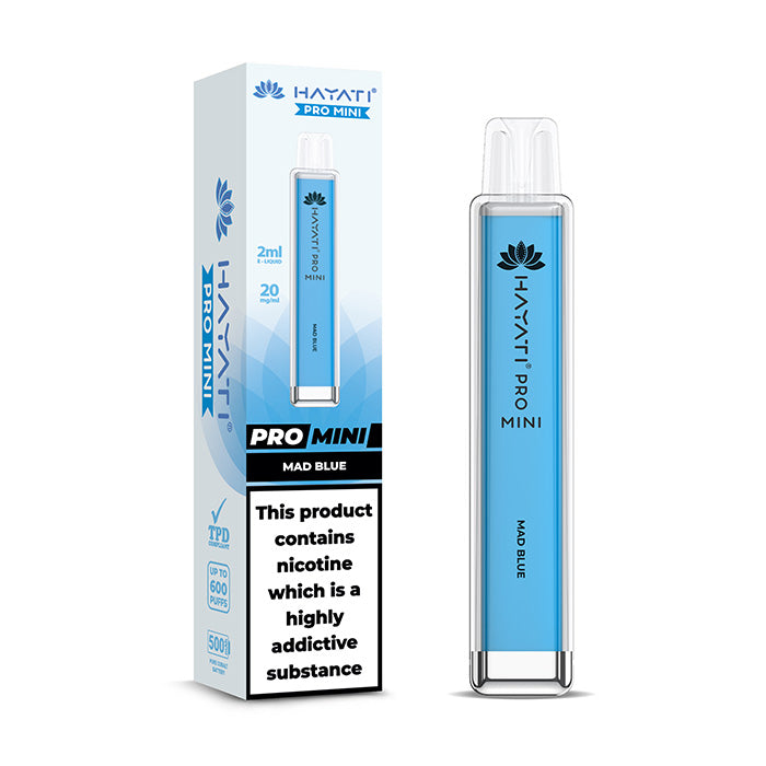 Hayati Pro Mini Disposable Vape Mad Blue