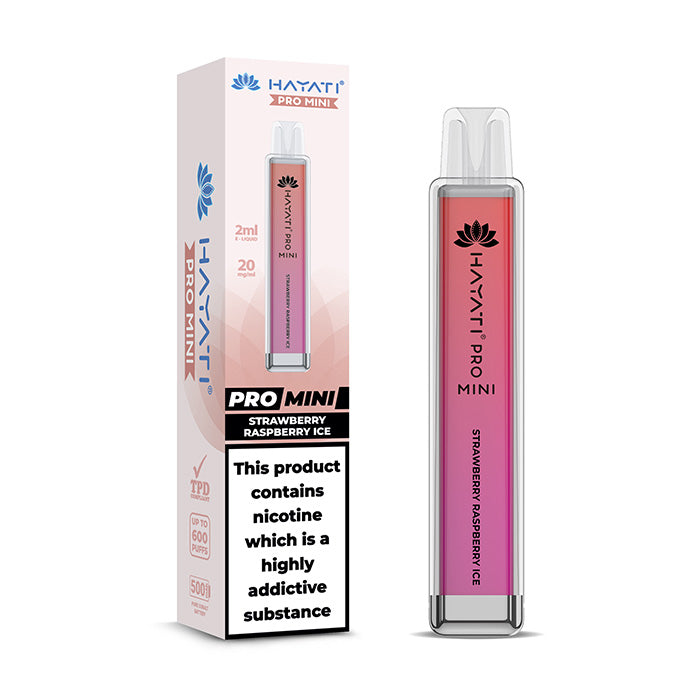 Hayati Pro Mini Disposable Vape Strawberry Raspberry Ice