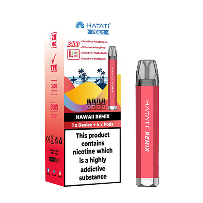 hayati remix 2400 pod vape kit Hayati Remix 2400 4in1 Vape Kit