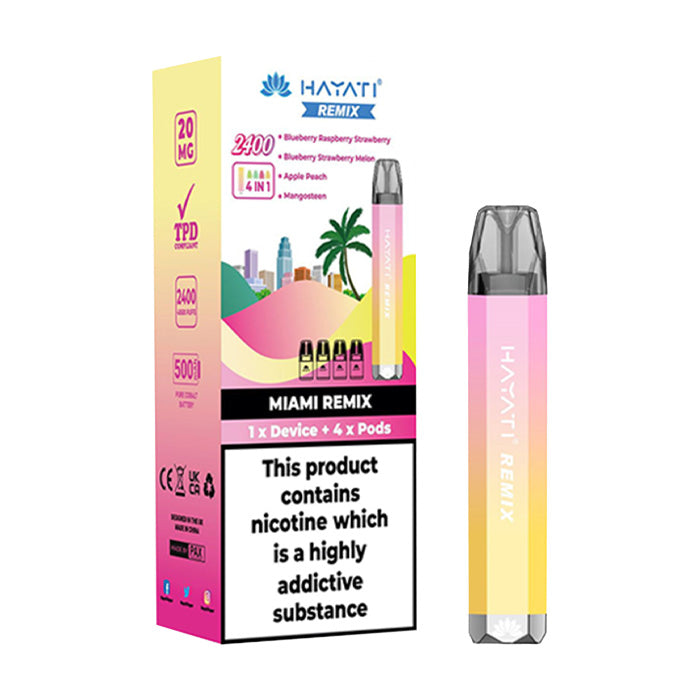 hayati remix vape Hayati Remix 2400 4in1 Vape Kit