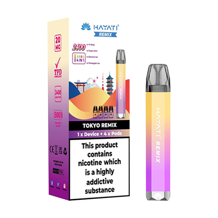 hayati remix disposable vape Hayati Remix 2400 4in1 Vape Kit