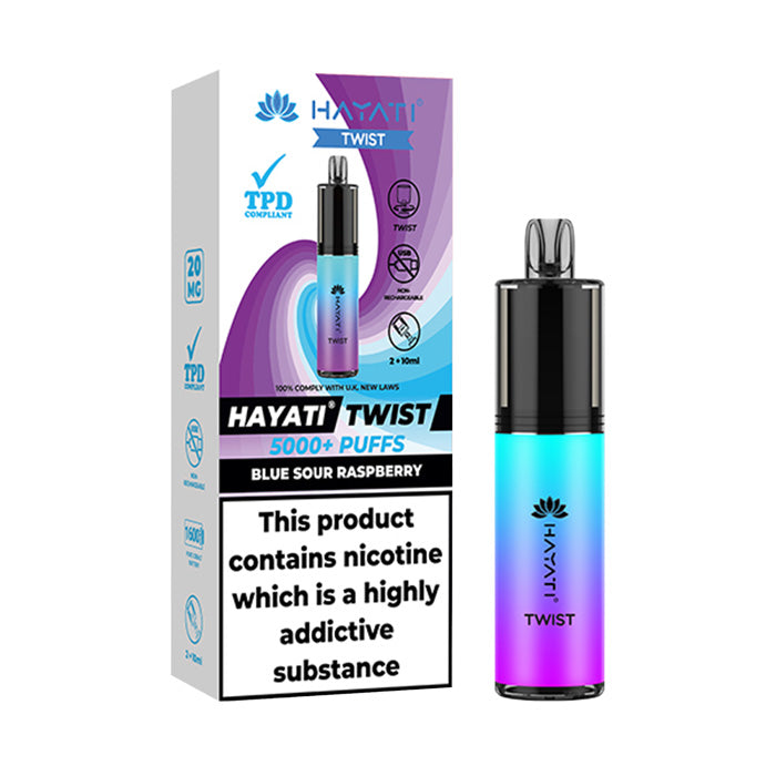 Blue Sour Raspberry Hayati Twist 5000 Disposable with Box