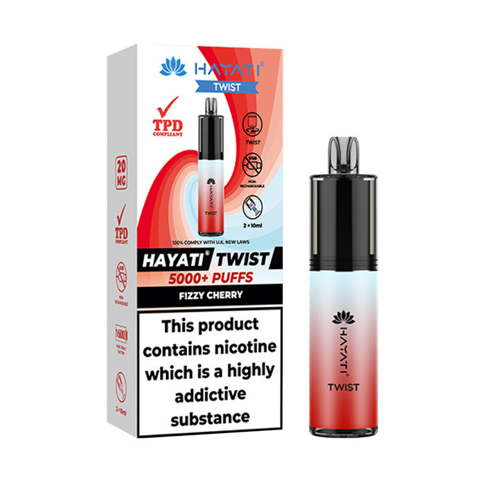 Fizzy Cherry Hayati Twist 5000 Disposable with Box