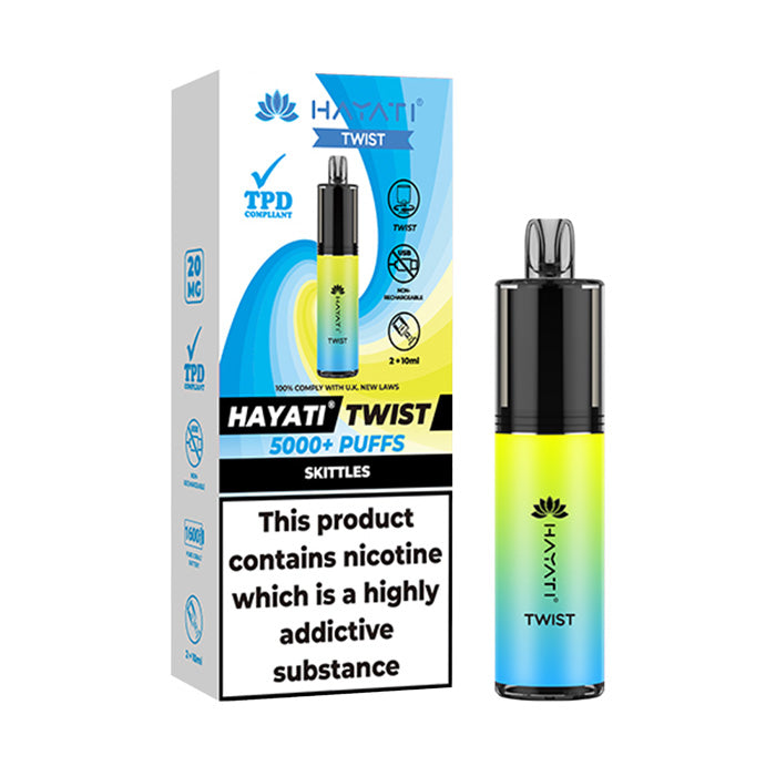 hayati twist 5000 flavours 20mg Hayati Twist 5000 (5K puffs) Vape - £6.99 Each