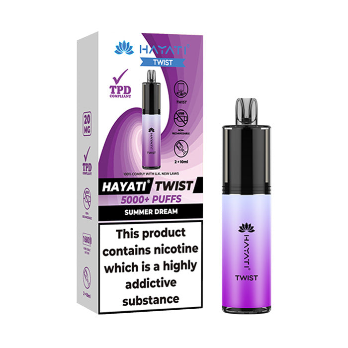 hayati twist recharge Hayati Twist 5000 Disposable Vape Kit