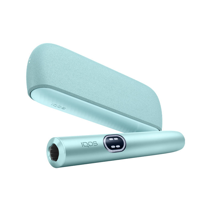 IQOS Iluma-i Kit Breeze Blue Angled Shot
