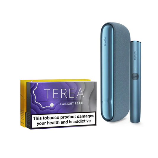 IQOS Iluma Kit Azure Blue with 2 Packs of TEREA Sticks