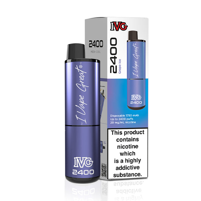 IVG 2400 Disposable Grape Ice