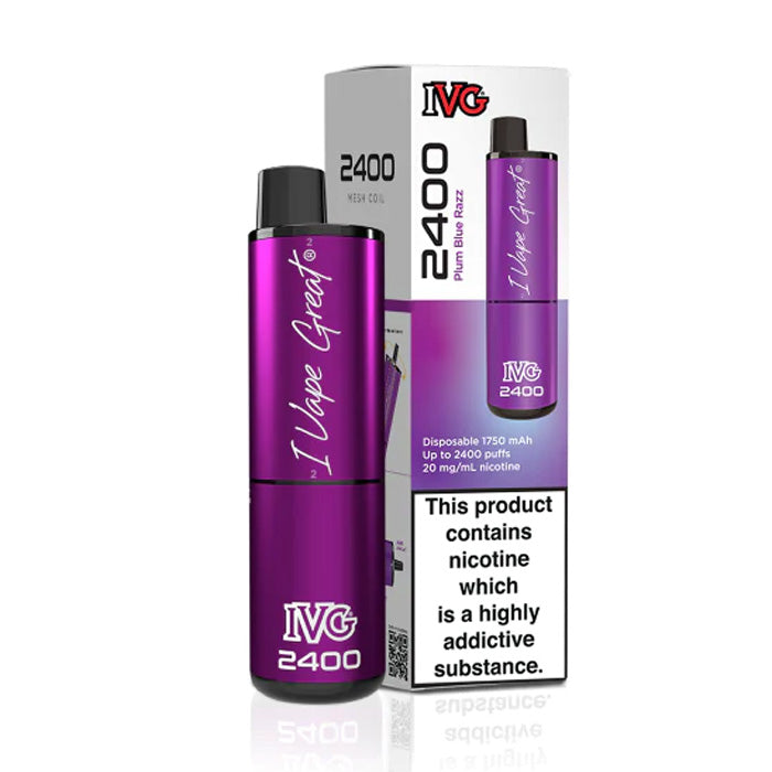 IVG 2400 Disposable Plum Blue Razz