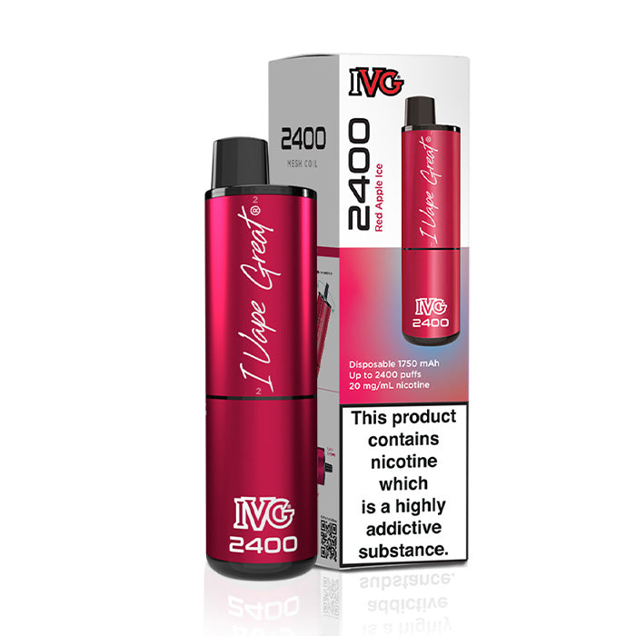IVG 2400 Disposable Red Apple Ice