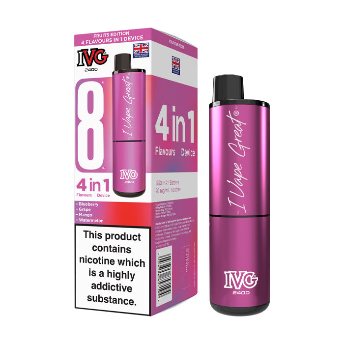 IVG 2400 Rechargeable Vape Kit Fruits Edition