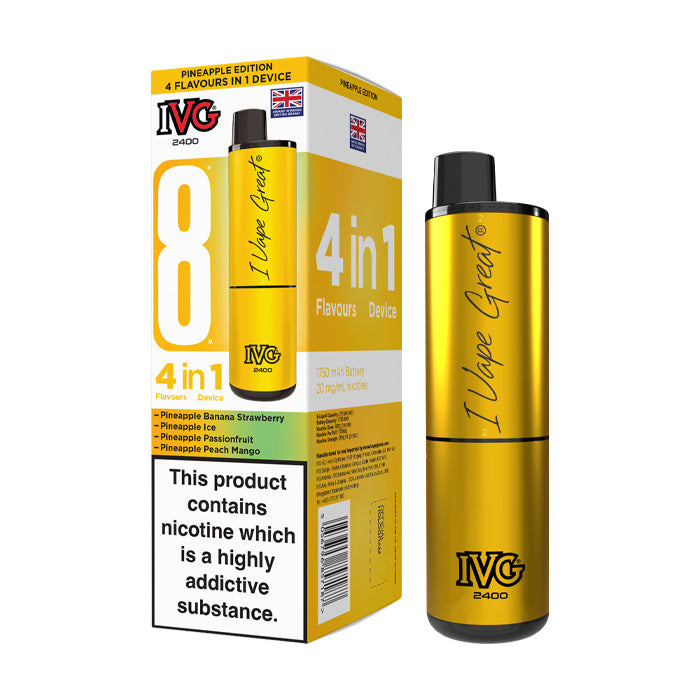 IVG 2400 Rechargeable Vape Kit Pineapple Edition