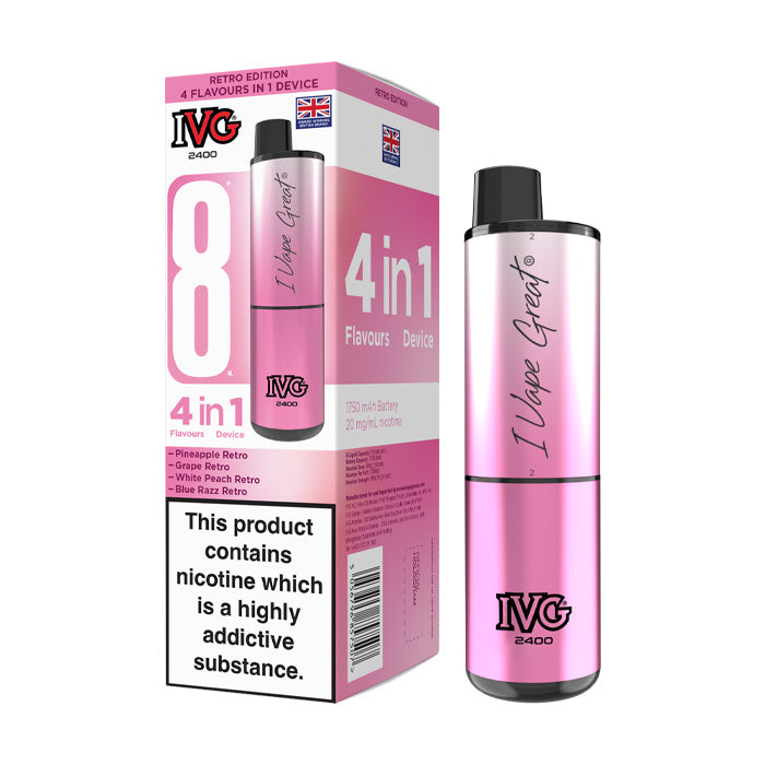 IVG 2400 Rechargeable Vape Kit Retro Edition