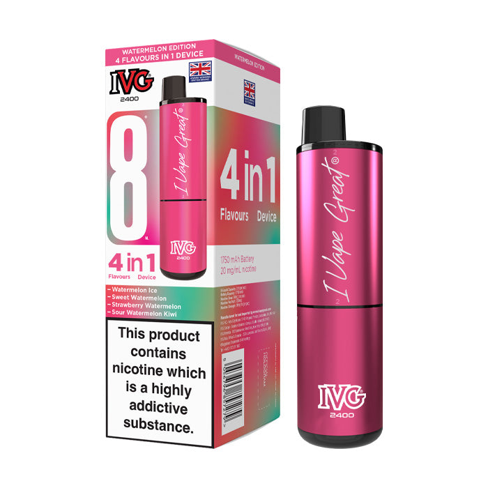 IVG 2400 Rechargeable Vape Kit Watermelon Edition