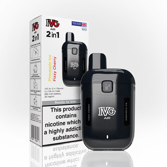 IVG Air 2 in 1 Vape Kit | 2 Pre-filled Pods Included | Rechargeable Device IVG Air 2 in 1 Vape Kit | 2 Pre-filled Pods Included | Rechargeable Device