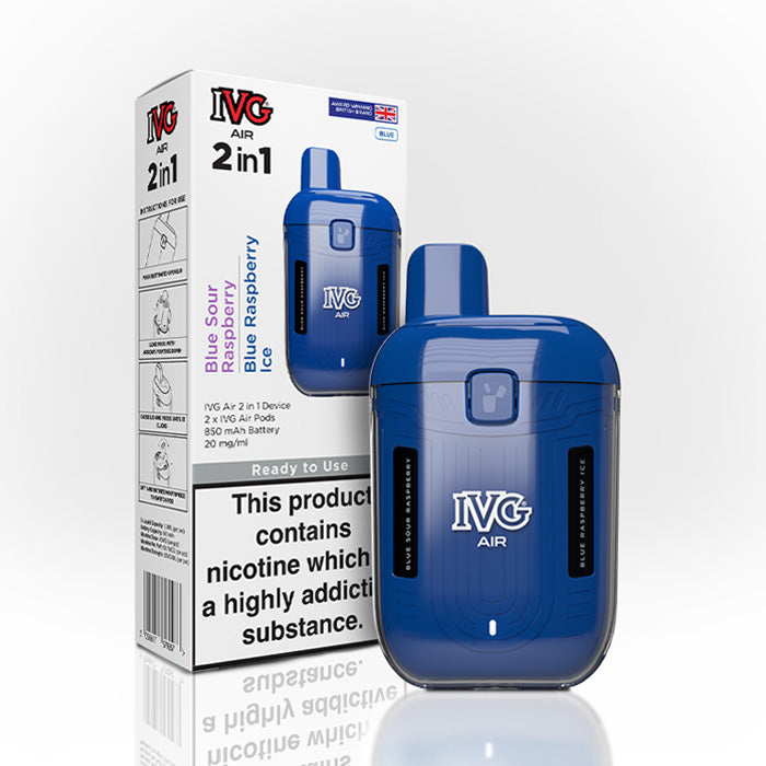 IVG Air 2 in 1 Vape Kit | 2 Pre-filled Pods Included | Rechargeable Device IVG Air 2 in 1 Vape Kit | 2 Pre-filled Pods Included | Rechargeable Device