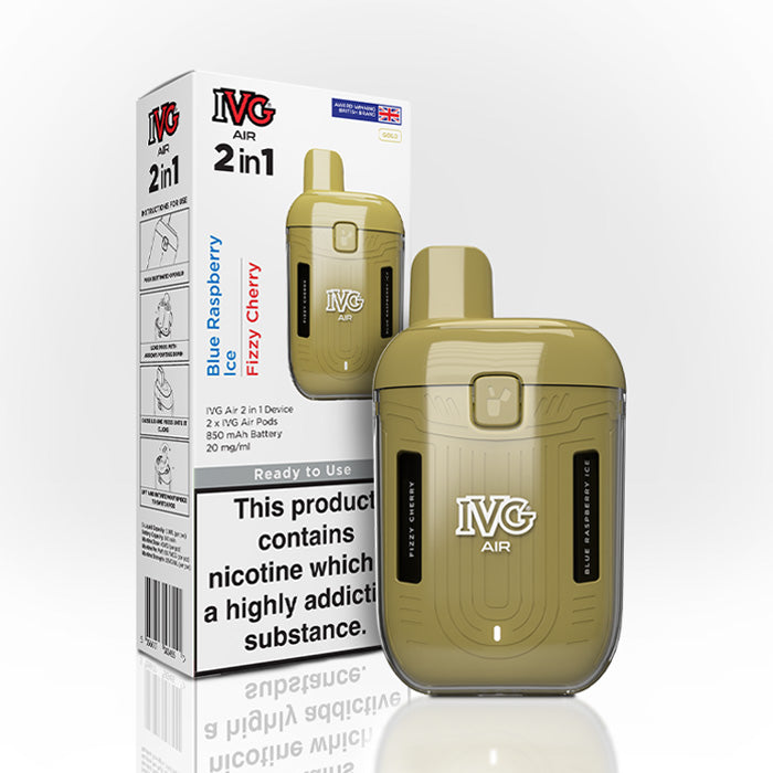 IVG Air 2 in 1 Vape Kit | 2 Pre-filled Pods Included | Rechargeable Device IVG Air 2 in 1 Vape Kit | 2 Pre-filled Pods Included | Rechargeable Device
