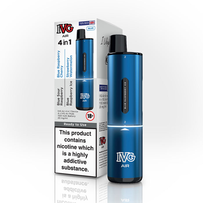 IVG Air 4 in 1 Vape Kit | 4 Pre-filled Pods Included | Rechargeable Device IVG Air 4 in 1 Vape Kit | 4 Pre-filled Pods Included | Rechargeable Device
