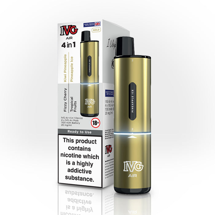 IVG Air 4 in 1 Vape Kit | 4 Pre-filled Pods Included | Rechargeable Device IVG Air 4 in 1 Vape Kit | 4 Pre-filled Pods Included | Rechargeable Device