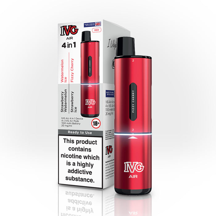 IVG Air 4 in 1 Vape Kit | 4 Pre-filled Pods Included | Rechargeable Device IVG Air 4 in 1 Vape Kit | 4 Pre-filled Pods Included | Rechargeable Device
