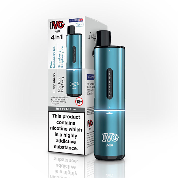 IVG Air 4 in 1 Vape Kit | 4 Pre-filled Pods Included | Rechargeable Device IVG Air 4 in 1 Vape Kit | 4 Pre-filled Pods Included | Rechargeable Device