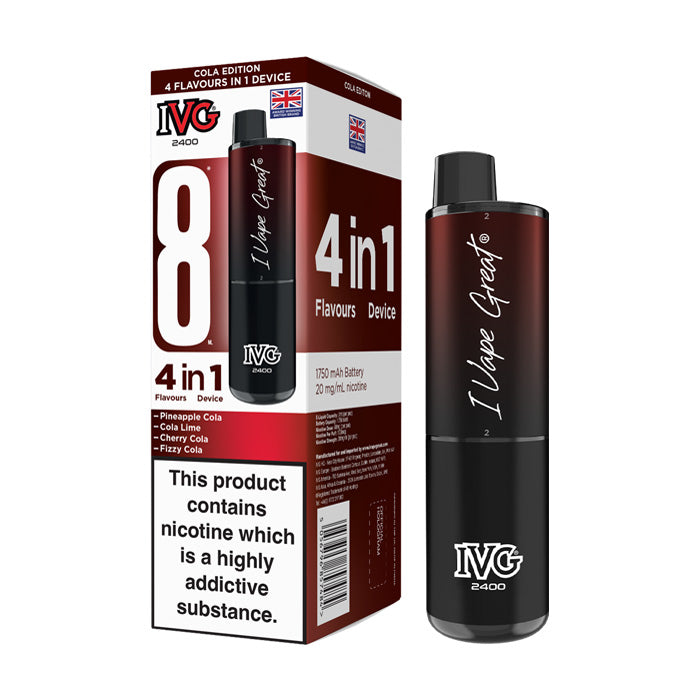 IVG 2400 Rechargeable Vape Kit Cola Edition