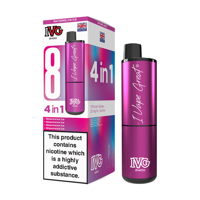 IVG 2400 Rechargeable Vape Kit Watermelon Ice