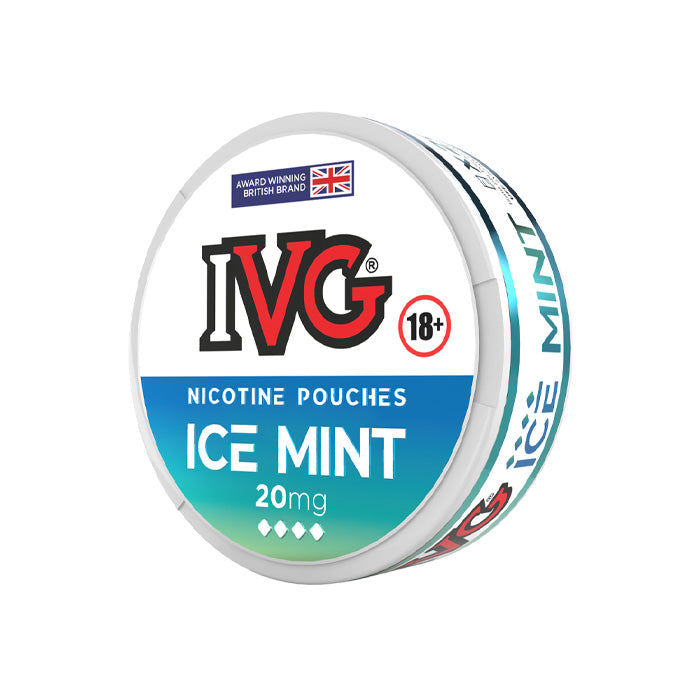 Tub of 20 Ice Mint IVG Nicotine Pouches 20mg