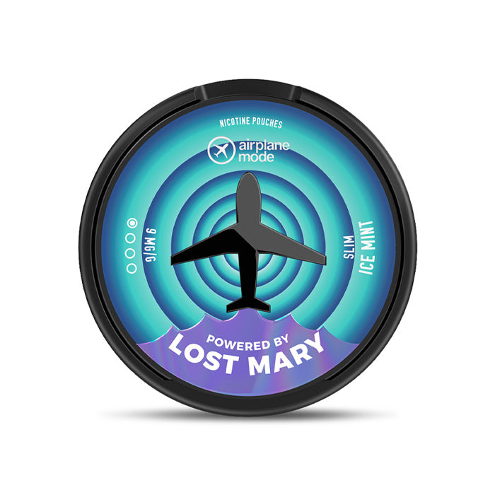 9mg Ice Mint Nicotine Pouches by Lost Mary Airplane Mode