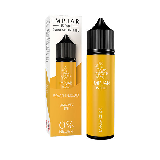 Impjar 50ml Shortfill E-Liquid Banana Ice