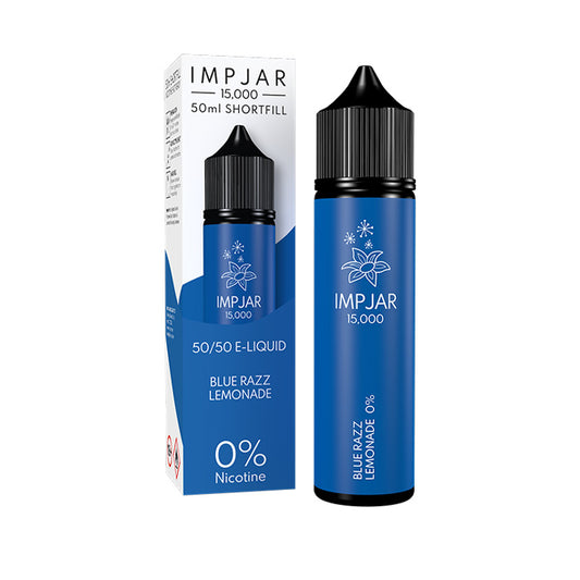 Impjar 50ml Shortfill E-Liquid Blue Razz Lemonade