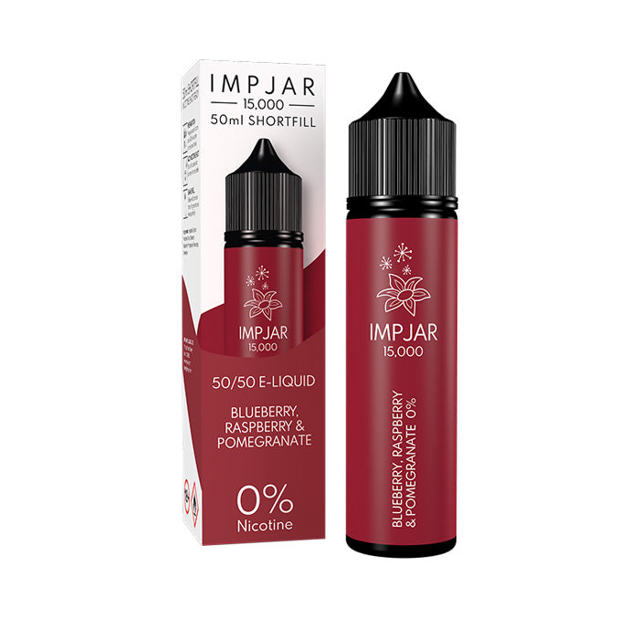 Impjar 50ml Shortfill E-Liquid Blueberry Raspberry Pomegranate