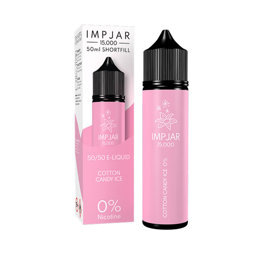 Impjar 50ml Shortfill E-Liquid Cotton Candy Ice