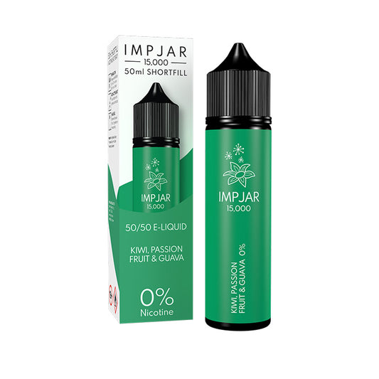 Impjar 50ml Shortfill E-Liquid Kiwi Passion Fruit Guava