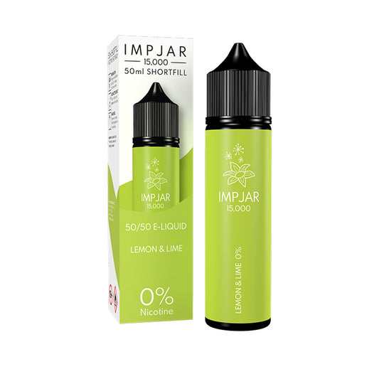 Impjar 50ml Shortfill E-Liquid Lemon Lime